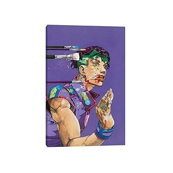 Amazon.co.jp: 岸辺露伴ジョジョの奇妙な冒険抽象ポスター絵画壁